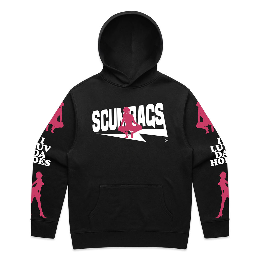 I Luv Da Hoes (Pink Print) - Pullover Hoody